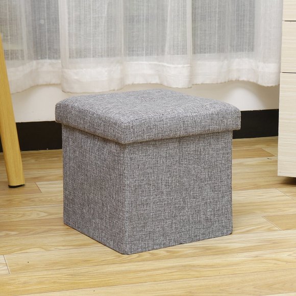 Foldable Fabric Storage Stool Multifunctional - Picture 8 of 9